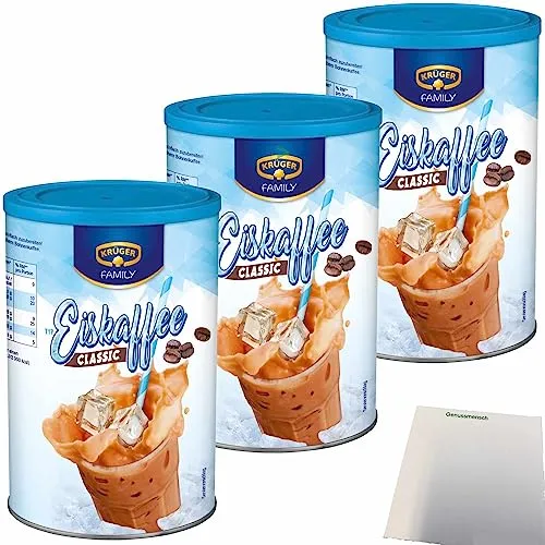 Krüger Family Eiskaffee Classic 3er Pack (3x275g Dose) + usy Block