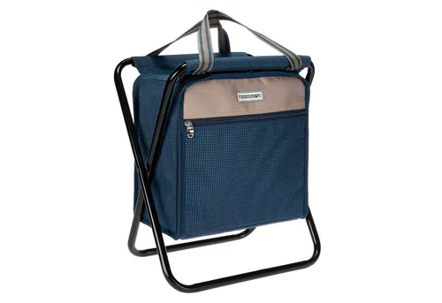 anndora® Campinghocker mit integrierter Kühltasche - Kühlboxen & Kühltaschen - Klappbarer und wetterfester Ansitzhocker, ideal für Angeln, Wandern und Jagd, mit praktischer Kühltasche für kühle Getränke unterwegs.