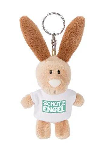 NICI 44725 Schlüsselanhänger Hase mit T-Shirt Schutzengel 10cm