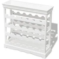 vidaXL Weinschrank für 24 Flaschen - Weinregal in Weiß, stilvolles Design und ausreichend Platz für 24 Flaschen, ideal für Weinliebhaber und jede Einrichtung.