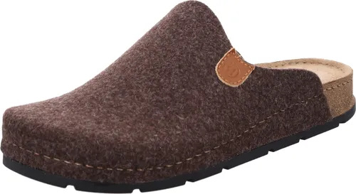 Rohde Herren Pantoffel H.Soave 6751 - Bequemer Filzhausschuh mit Memoryfußbett in Braun, Größe 42 - Gemütlicher Herren Pantoffel von Rohde aus Softfilz mit druckentlastendem Memoryfußbett. Die rutschfeste Laufsohle sorgt für sicheren Halt. Ideal für entspannte Stunden zu Hause!