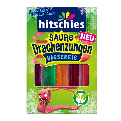 Hitschies Saure Drachenzungen Wassereis zum Selbsteinfrieren 10x40ml