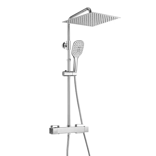 JOHO Thermostat Duschset mit XXL Regendusche von JOHO