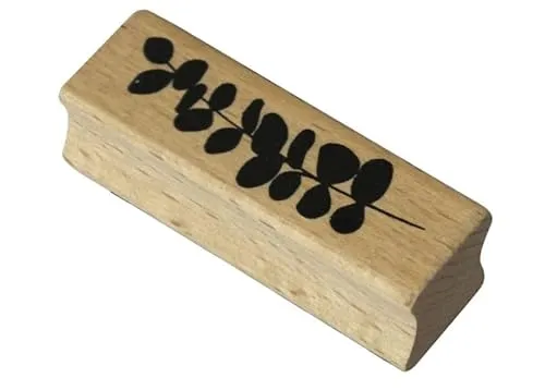 Artoz Stempel – Holzstempel – „Zweig“ – 60 x 20 mm – Motivstempel zum Kartenbasteln für Einladungen, Geburtstag, Grüße