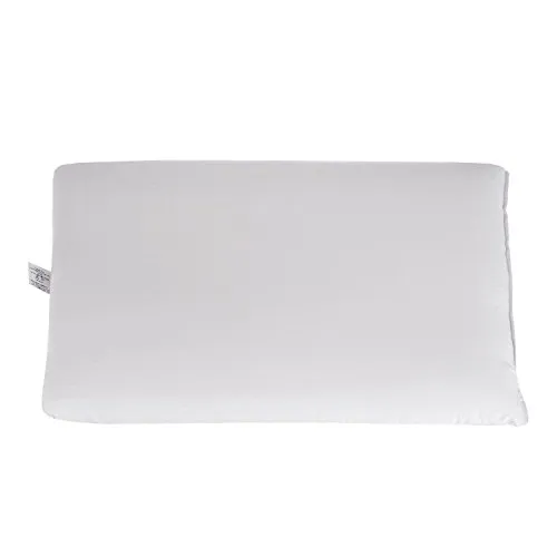 Homescapes Aloe-Vera Kopfkissen für Rücken- und Bauchschläfer, hochwertiges Gänsefeder- und Daunenkissen, Gesundheitskissen 48 x 74 cm mit Bezug aus 100% Baumwolle