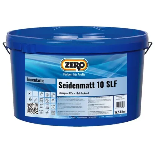 Zero Seidenmatt 10 SLF – 12,5 Liter - Weiss von Zero