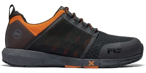 Timberland Pro Sicherheitsschuhe S1 Radius TB1A27VV0011 - Robuste Sicherheitsschuhe für Herren in Schwarz/Orange, Größe 44. Ideal für den professionellen Einsatz, bieten sie hervorragenden Schutz und Tragekomfort.