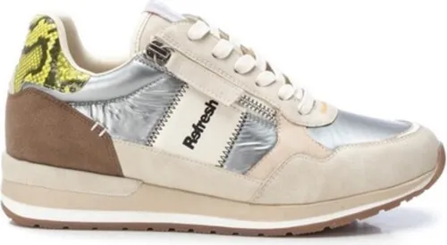 Refresh Damen 172329 Sneaker, beige, 38 EU - Damen-Sneaker mit rutschfester Sohle für sicheren Halt und Komfort den ganzen Tag.