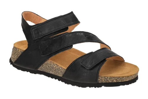 Think! 3-000347-0010 Sandalette schwarz 41 EU - Wanderschuhe, sportliche Sandalette aus hochwertigem Leder, mit praktischem Klettverschluss für optimalen Halt und Tragekomfort.