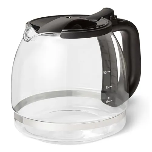 Amazon Basics Ersatz-Glaskanne für Kaffeemaschine, 1,25L