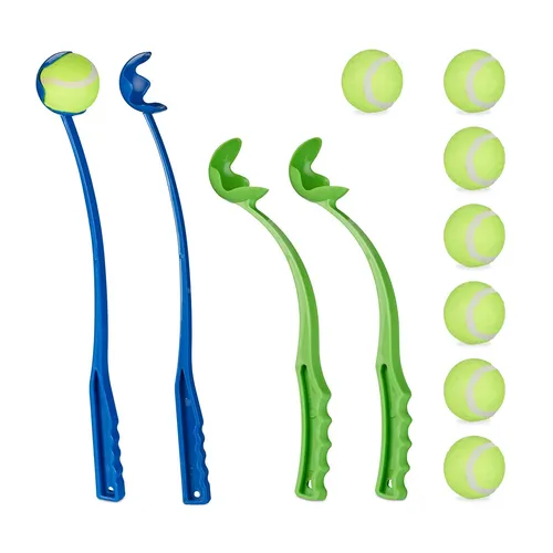 Ballschleuder für hunde Hundeballschleuder Ballwerfer Set bunt leicht 4 Stück