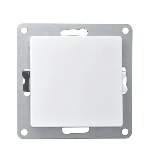 McPower Wechselschalter | Cup | 250V~/10A, Lichtschalter Unterputz, Steckanschluss, IP20, weiß poliert