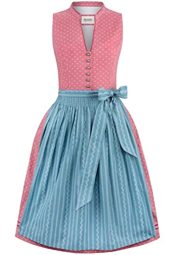 Stockerpoint Damen Luciana Midi Dirndl, Koralle, Größe 40 in orange von Stockerpoint