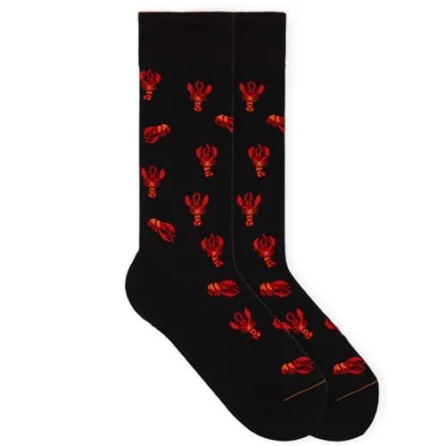 von Jungfeld - 1er Set Motiv Socken mit Lobster Ink Black Icon - Bunte Socken in Gr. 39-42