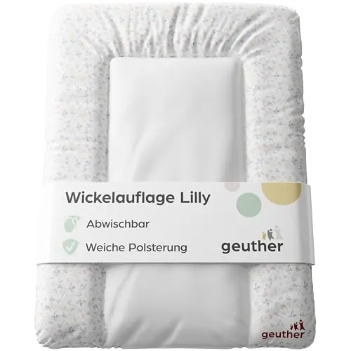 Geuther Wickelauflage Lilly 52 x 72 cm – Abwaschbar & Sicher
