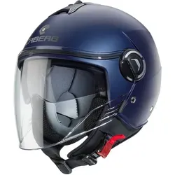 CABERG HELMET RIVIERA V4X MATT BLUE YAMA XL - Motorradhelm mit LG CHEM HI-IMPACT ABS, ECE 22.06 zertifiziert für optimalen Schutz und Komfort auf jeder Fahrt.