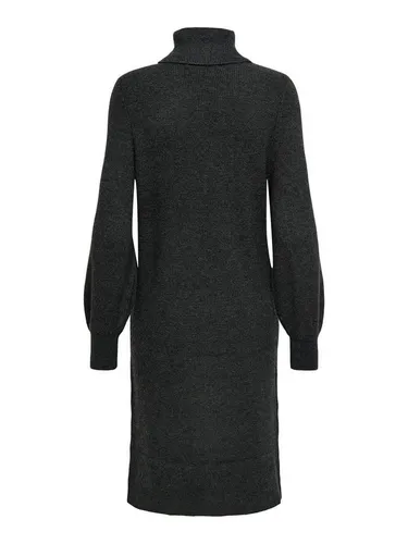 ONLY Strickkleid ONLSasha - Drapiert und Raffiniert - Strickkleid in Melange-Optik mit langen Ärmeln und raffiniertem Drapé. Ideal für einen eleganten Look im Alltag oder besonderen Anlässe.