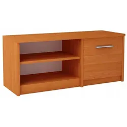 Matkam Möbel Fernsehkommode - Elegantes Lowboard - TV-Halterungen, gefertigt aus 16 mm starkem, kratzfestem Holzwerkstoff, ideal für langlebige Nutzung und einfache Reinigung.