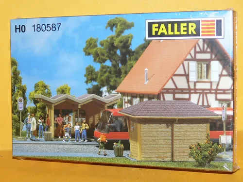 Faller - Bus-Wartehäuschen - 1/87 Spur H0 - Nr. 180587 - Neu&Ovp -