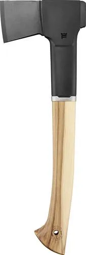 Fiskars Norden N10 Axt - Universalaxt mit 35,5 cm Holzstiel, langlebige Karbonstahlklinge mit Gleitbeschichtung für präzises Arbeiten