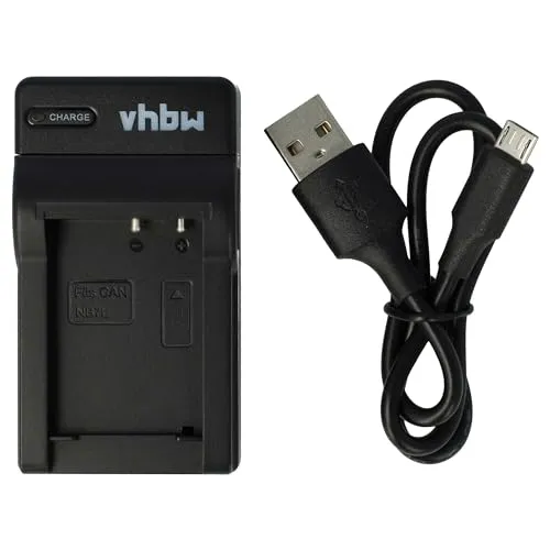 vhbw USB Ladegerät kompatibel mit Canon NB-7L Kamera Camcorder/Akku - Ladeschale, Ladeanzeige, 8,4 V