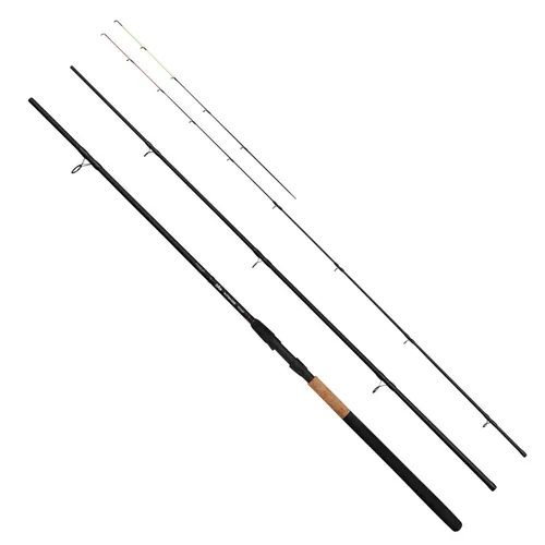 DAM Intenze 2 Feeder Rod 3,3m 40-80g – Vielseitige Feederrute - Die DAM Intenze Feeder Rod ist eine hochwertige Rute aus 24T-Carbon, ideal für präzises Angeln. Mit komfortablem Griff und vier Glasfaser-Spitzen ist sie perfekt für alle Angelbedingungen. Robust und leistungsstark!