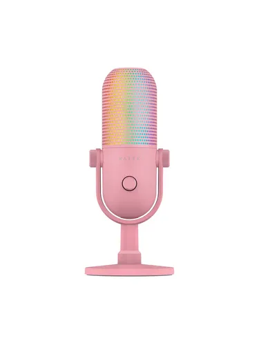 Razer Seiren V3 Chroma PC-Mikrofon - Mikrofon für PC mit RGB-Beleuchtung, ideal für Streaming und Gaming, bietet klare Sprachübertragung und anpassbare Einstellungen.