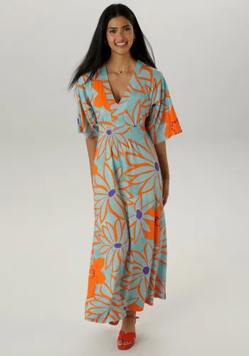 Aniston SELECTED Maxikleid mit weiten 3/4-Ärmeln von Aniston