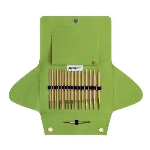 Addi Click Wechselnadel-Etui Bambus 3,50-8,00mm - Stricknadeln für kreative Projekte, aus hochwertigem Bambus für lange Haltbarkeit und komfortables Stricken. Ideal für Anfänger und Profis.