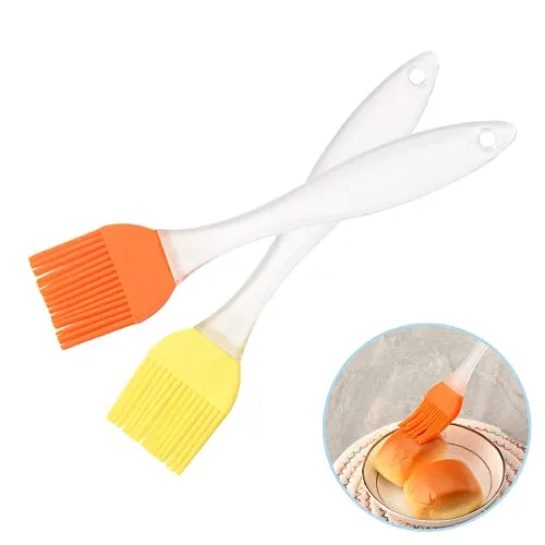 Stück Silikon Backpinsel, Küche Pastry Brush, Grillbürste Pinsel, Basting Gebäckbürste, BBQ Pinsel für Grillen, Gebäck, Rühren, Backen, Kochen 2