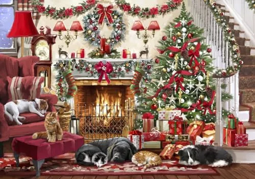 Puzzle 2000 Teile - Cosy Fireplace