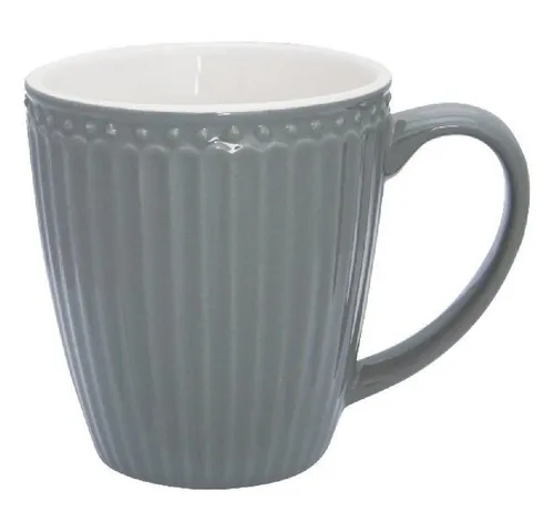 Greengate Tasse Tasse mit Henkel Alice Stone Grey