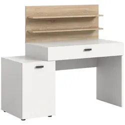 Schreibtisch Match, weiß, 130x117 cm