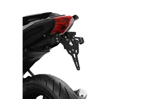 ZIEGER Kennzeichenhalter Pro für Benelli BN 125 - schwarz - Hochwertiger Kennzeichenhalter aus robustem Material, inklusive Montageset und Blinkerhalter. Ideal für eine sichere und stilvolle Montage an Ihrem Motorrad.