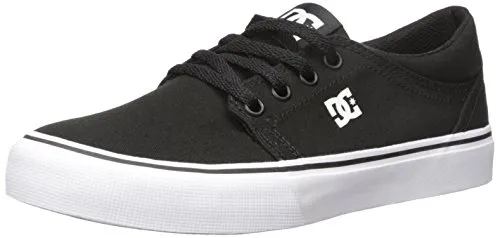 DC Shoes Herren Trase Tx Sneakers - Schwarz Black White Bkw, 40 EU - Herren-Sneaker mit robustem Wildleder-Obermaterial und atmungsaktivem Mesh-Futter für optimalen Tragekomfort und ein hervorragendes Boardgefühl.