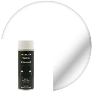 Dupli-Color Rallye Lack Spray 400ml - Weiß glänzend - Spraydose für schnelltrocknenden Basislack in strahlendem Weiß, ideal für kreative Projekte und Fahrzeuglackierungen.