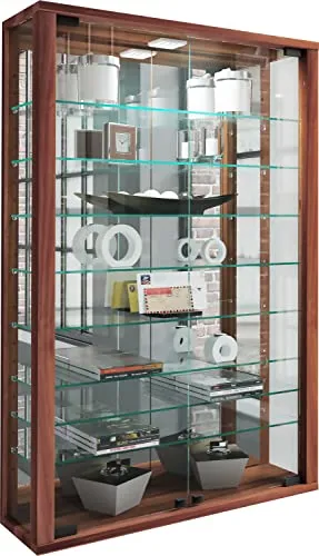 VCM Glasvitrine Vitrosa Mini mit Spiegel