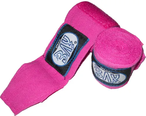BAY-Sports Boxbandagen Kinder 1,5 m Box-Bandagen Handbandagen Kids pink