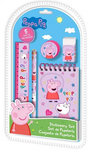 Zestaw piśmienniczy Peppa Pig 5 elementów PP17109