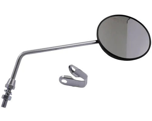 Klemm Spiegel Rückspiegel M8 universal 102mm rund schwarz Mofa Roller Moped Quad