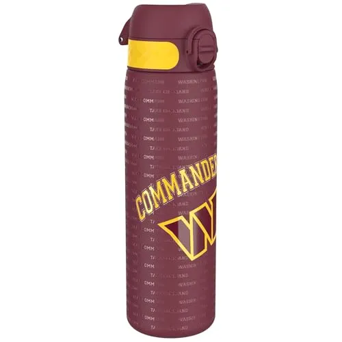 NFL Washington Commanders Edelstahl Trinkflasche 600 ml - Hochwertige Edelstahl-Trinkflasche mit 600 ml Volumen. Ideal für den Alltag, Schule und Reisen. Der praktische Klappdeckel ermöglicht einfaches Nachfüllen und Trinken. Leicht, robust und spülmaschinenfest – für eine nachhaltige Nutzung.