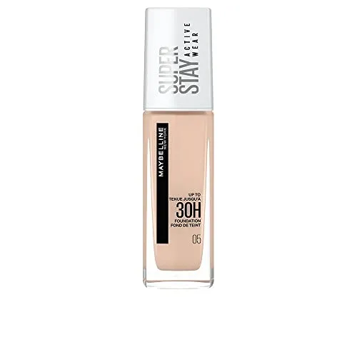 Maybelline New York Super Stay Active Wear Foundation Nr. 5 Light Beige - Wasserfeste Foundation mit hoher Deckkraft für einen natürlichen, matten Teint. 30h Halt, ideal für alle Hauttypen und perfekt für sehr helle, kühle Hauttöne.