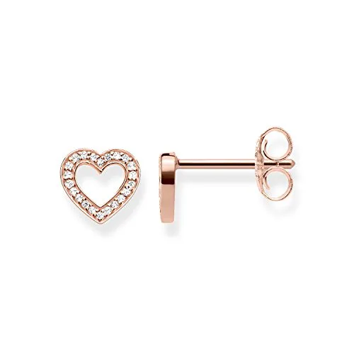 Thomas Sabo Ohrstecker Herzen Groß vergoldetes Silber H1945-416-14