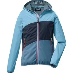 Killtec Funktionsjacke für Mädchen - Wasserabweisend mit 10.000mm Wassersäule - Outdoorjacke für Mädchen mit Kapuze, wasserabweisend und winddicht. Praktisch verpackbar, elastische Bündchen und modisches Colourblock-Design. Ideal für Abenteuer im Freien!