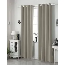 WOLTU Thermovorhang Sand 2er Set 135x245 cm in gelb von WOLTU