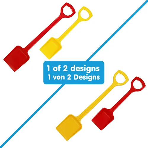 Gowi Schaufel 2er Set rot und gelb robust 55 und 40 cm von Gowi