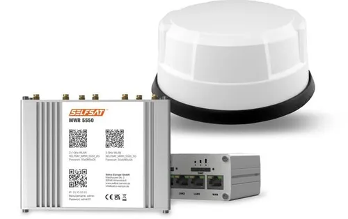 SELFSAT MWR 5550 mit Panorama Antenne weiß