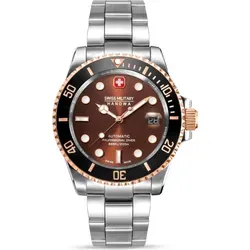 Swiss Military Hanowa SMWGL0006360 Herren Automatikuhr - Armbanduhr für Herren mit Saphirglas und 20 Bar Wasserdichtigkeit, perfekt für professionelle Taucher und Abenteurer.
