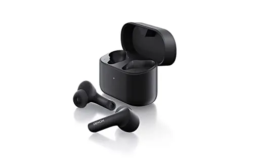 Denon AH-C630W True Wireless In-Ear-Kopfhörer - Kopfhörer mit 4,5h Akkulaufzeit, spritzwasserresistent und ideal für unterwegs, inklusive 3 Paar Silikon-Ohrpassstücke und Transporttasche.