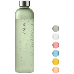 Vinsun Trinkflasche 1L - Auslaufsicher und kohlensäurebeständig - Trinkflasche aus bruchsicherem Tritan, ideal für Fitness und Outdoor-Aktivitäten. Geruchs- und geschmacksneutral, BPA-frei und langlebig.